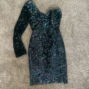 Lavish Alice Sequin One Shoulder